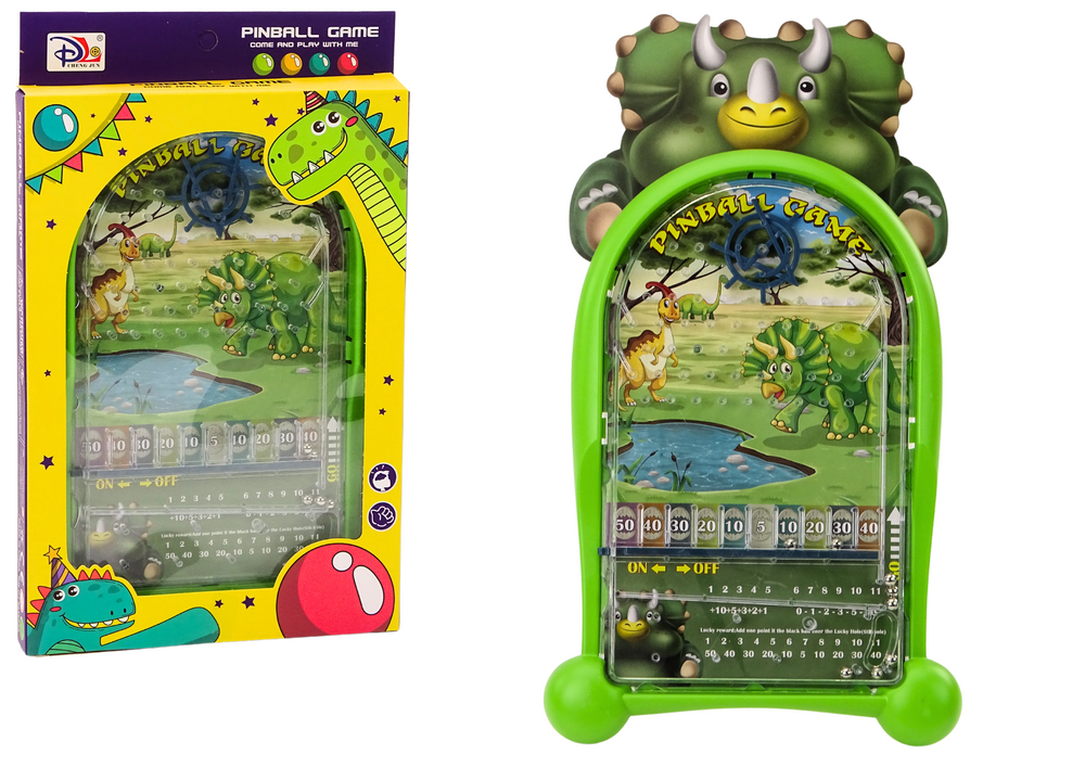 Jogo pinball dinossauros base verde