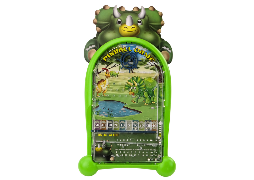 Jogo pinball dinossauros base verde