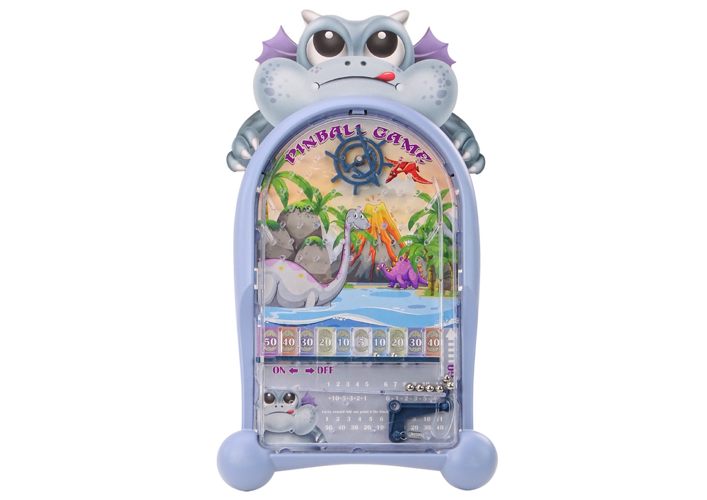 Jogo pinball dinossauros dragão base azul