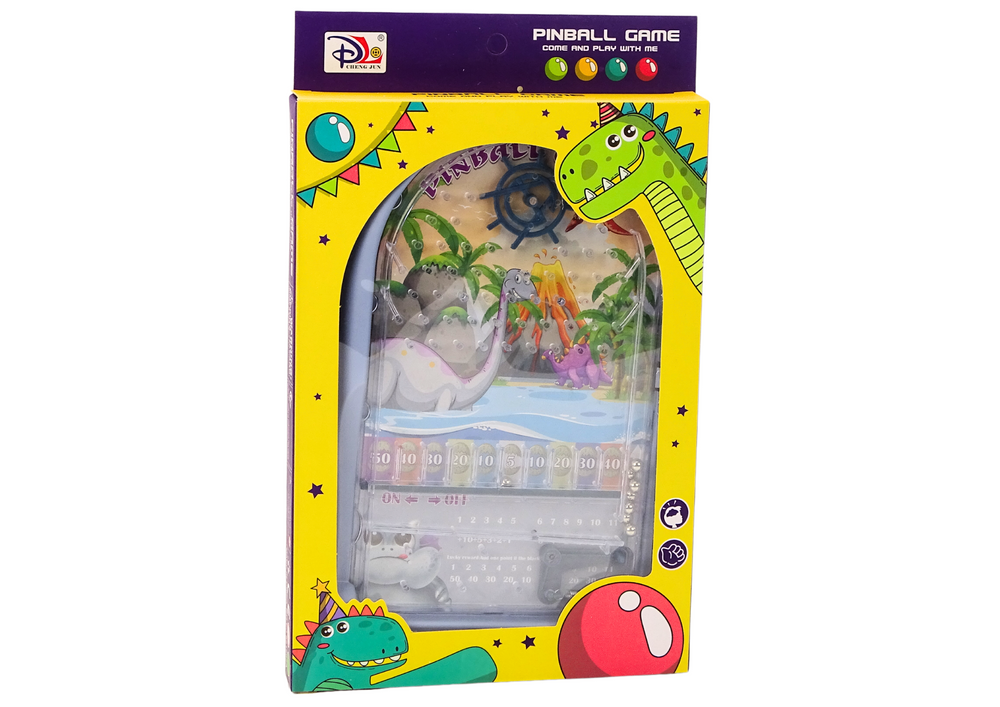 Jogo pinball dinossauros dragão base azul