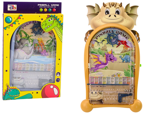 Jogo pinball dinossauros dragão base bege