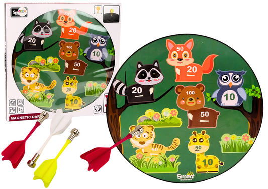 Jogo de dardos magnético animais verde
