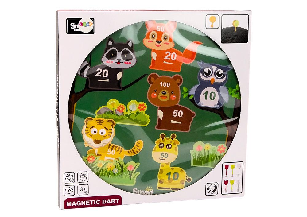 Jogo de dardos magnético animais verde