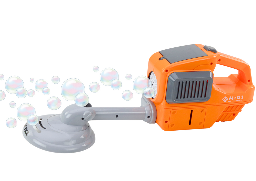 Máquina de bolhas de sabão cortador relva laranja