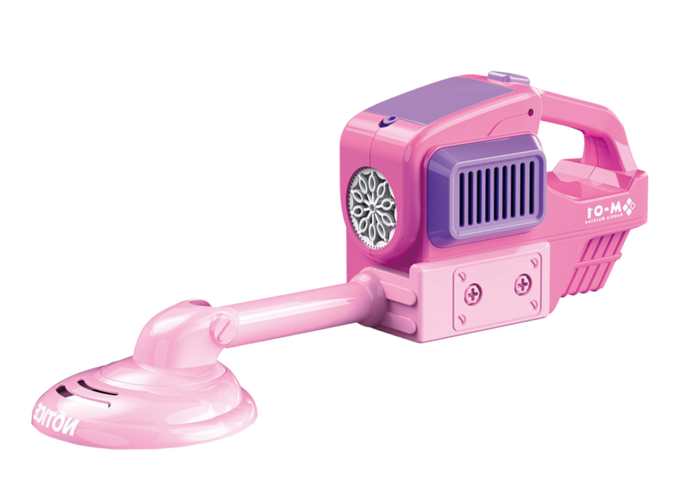 Máquina de bolhas de sabão cortador relva rosa