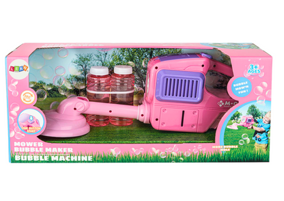 Máquina de bolhas de sabão cortador relva rosa