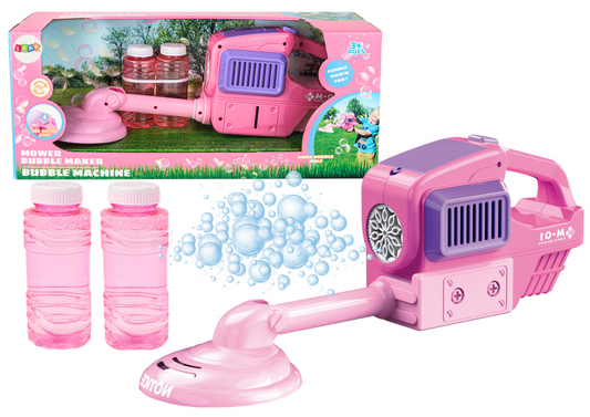 Máquina de bolhas de sabão cortador relva rosa