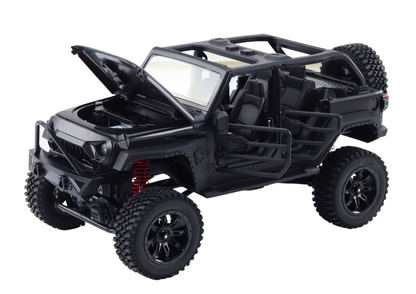 Veículo todo-o-terreno RC 2.4G 4x4 preto