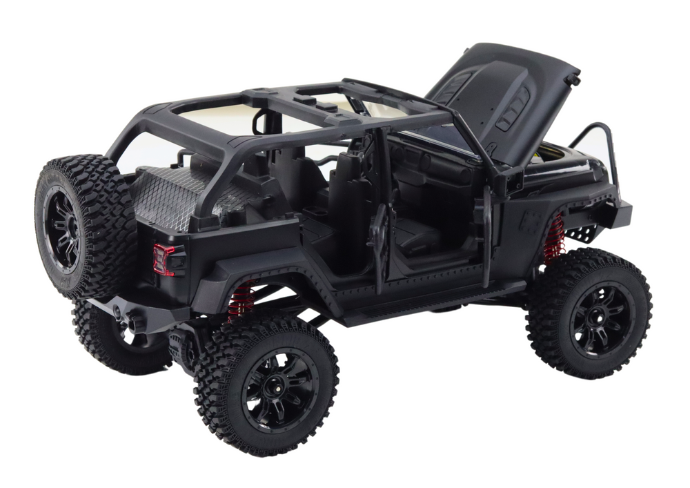 Veículo todo-o-terreno RC 2.4G 4x4 preto