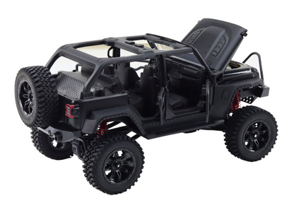 Veículo todo-o-terreno RC 2.4G 4x4 preto