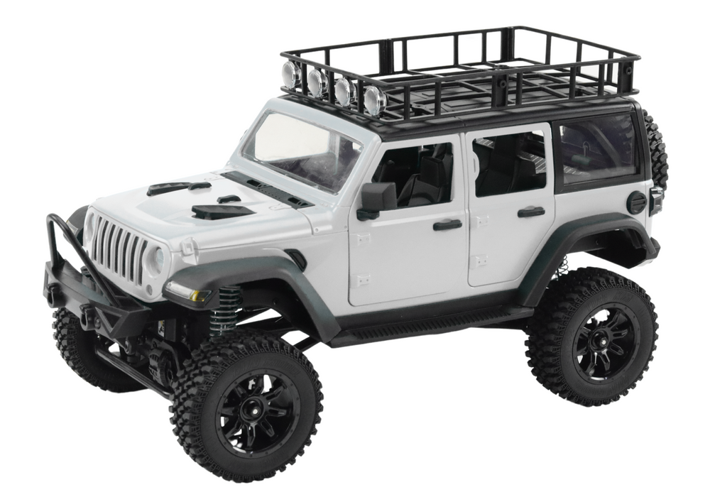 Veículo todo-o-terreno RC 2.4G 4x4 cinzento