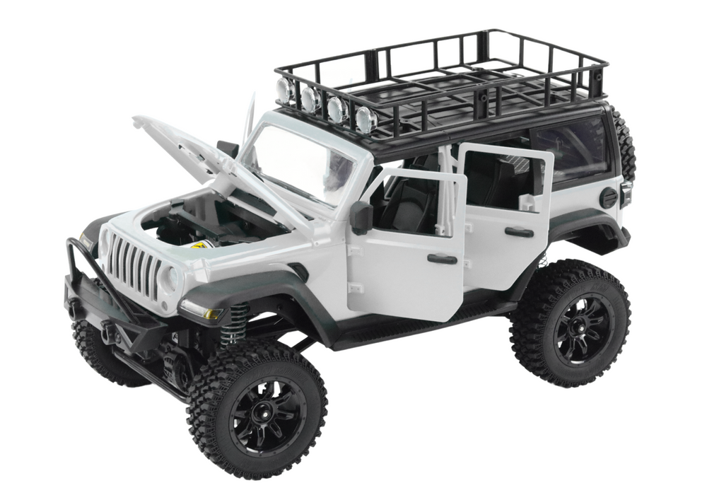 Veículo todo-o-terreno RC 2.4G 4x4 cinzento