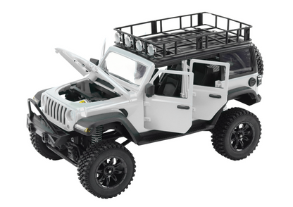 Veículo todo-o-terreno RC 2.4G 4x4 cinzento