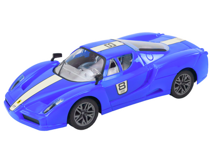 Carro Desportivo RC 1:16 Azul Faixa Branca