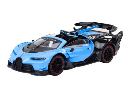 Carro desportivo RC 1:12 portas de abrir azul