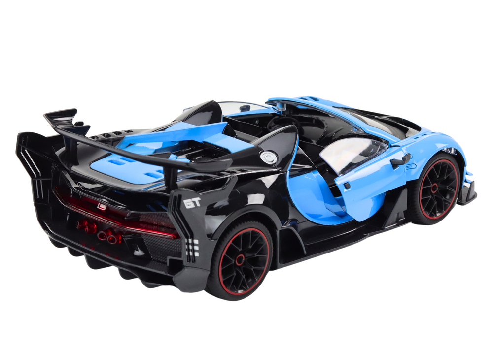 Carro desportivo RC 1:12 portas de abrir azul