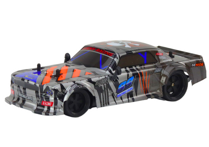 Carro desportivo RC 1:18 cinzento