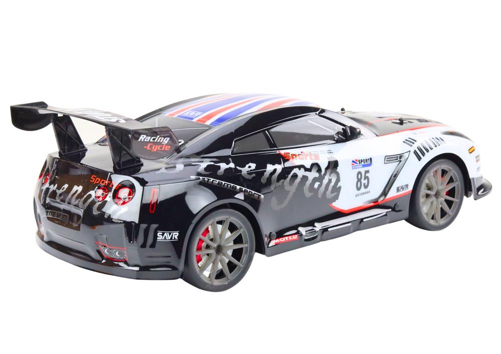 Carro desportivo RC grande 1:8 com luzes e sons