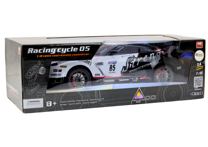 Carro desportivo RC grande 1:8 com luzes e sons