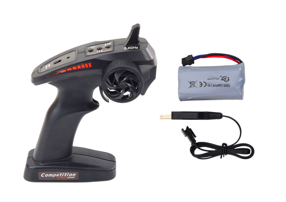 Carro desportivo RC grande 1:8 com luzes e sons grafitti