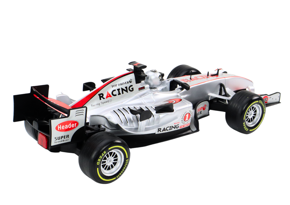 Carro RC racer 1:12 prateado com luzes e sons