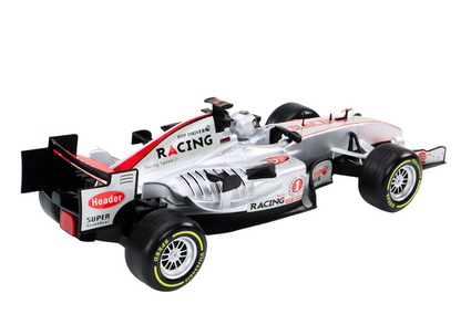 Carro RC racer 1:12 prateado com luzes e sons