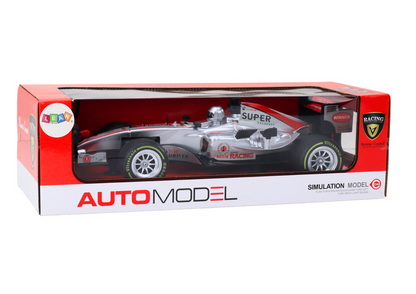 Carro RC racer 1:12 prateado com luzes e sons