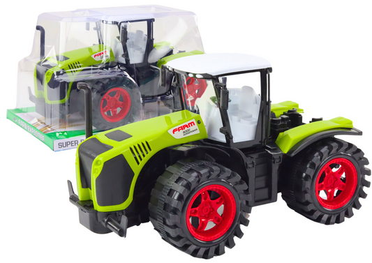 Trator agrícola fricção grande verde