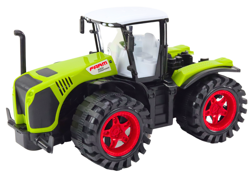 Trator agrícola fricção grande verde
