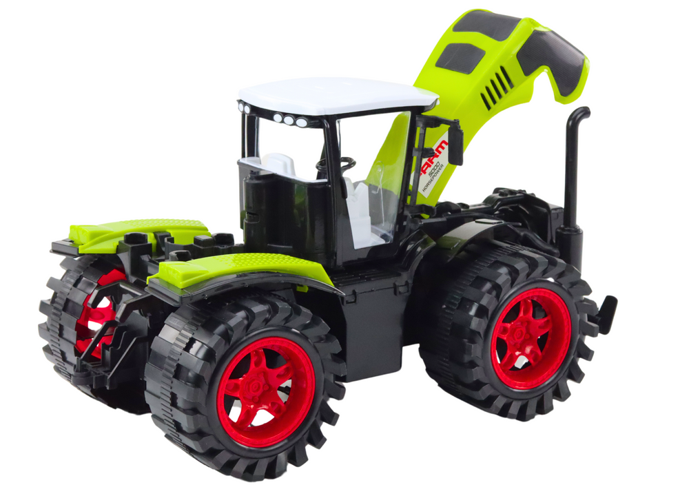 Trator agrícola fricção grande verde