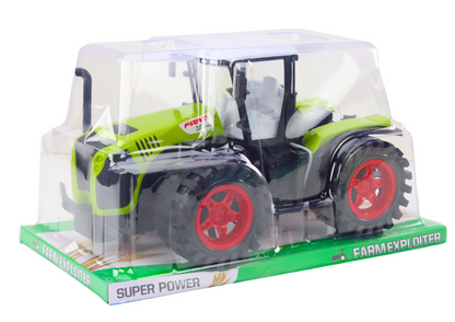 Trator agrícola fricção grande verde