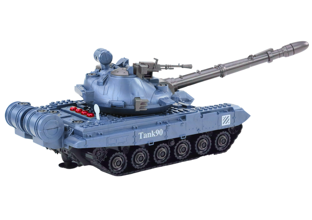 Tanque militar desmontável DIY azul com suspensão