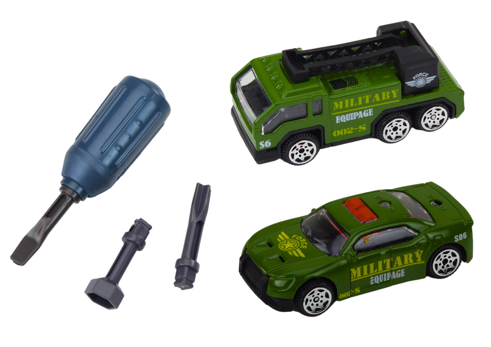 Tanque militar desmontável DIY azul com suspensão
