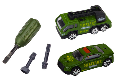 Tanque militar desmontável DIY com suspensão