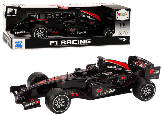Carro desportivo F1 1:10 preto com som