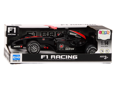 Carro desportivo F1 1:14 preto com som