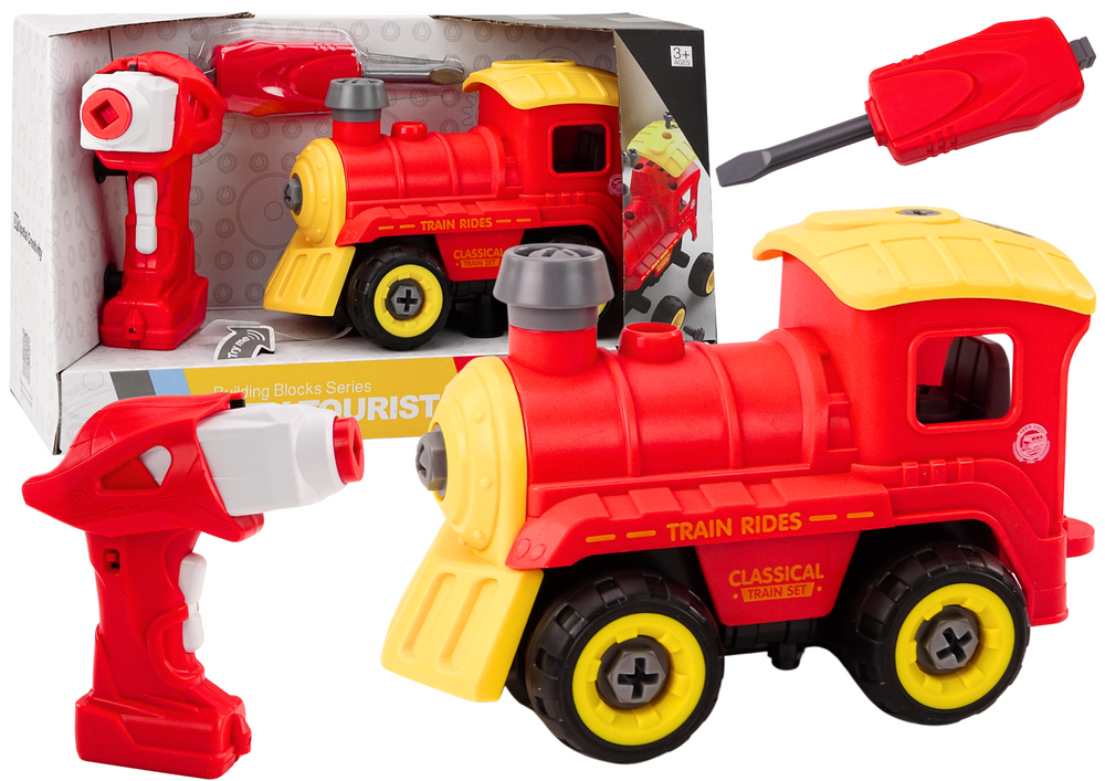 Comboio RC locomotiva vermelha