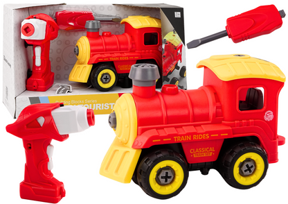 Comboio RC locomotiva vermelha