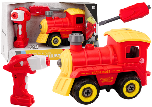 Comboio RC locomotiva vermelha