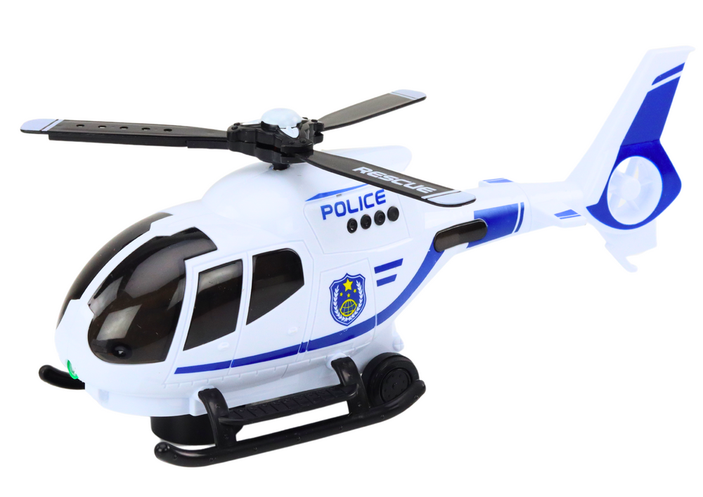 Helicóptero polícia luz e som