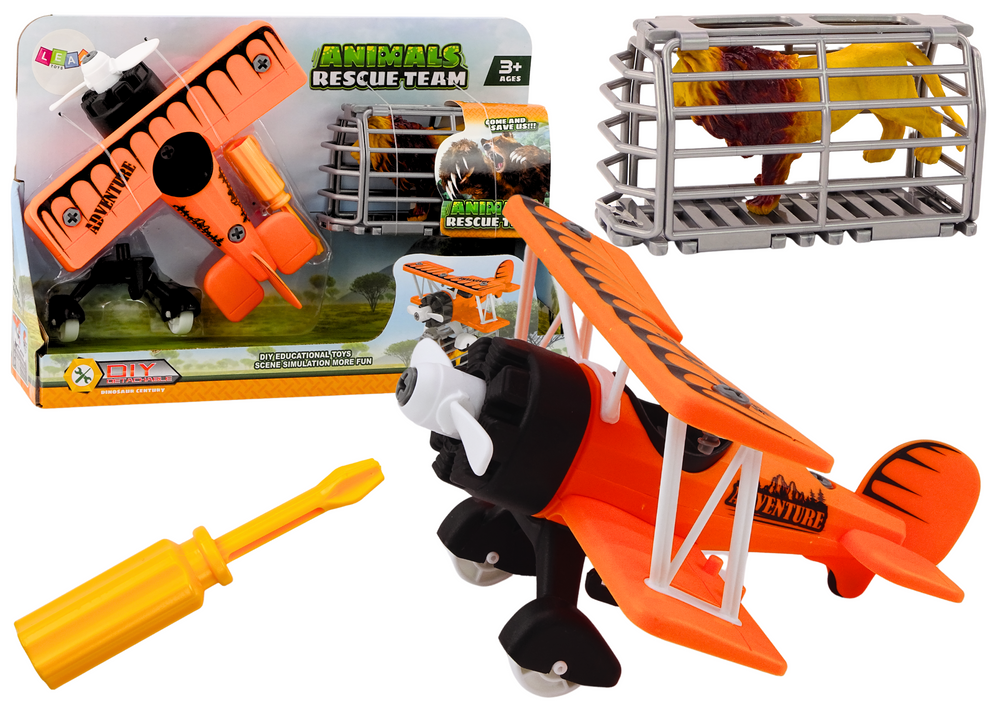 Avião transporte animais desmontável com ferramentas