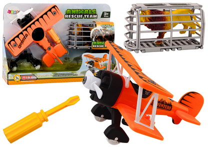 Avião transporte animais desmontável com ferramentas