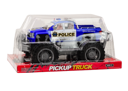 Pickup polícia azul todo-o-terreno