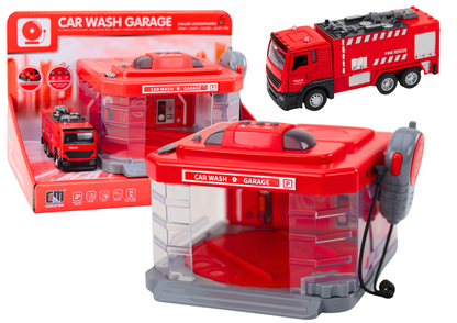 Conjunto bombeiros com walkie-talkie água luz som