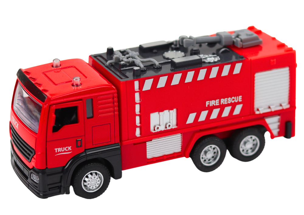 Conjunto bombeiros com walkie-talkie água luz som