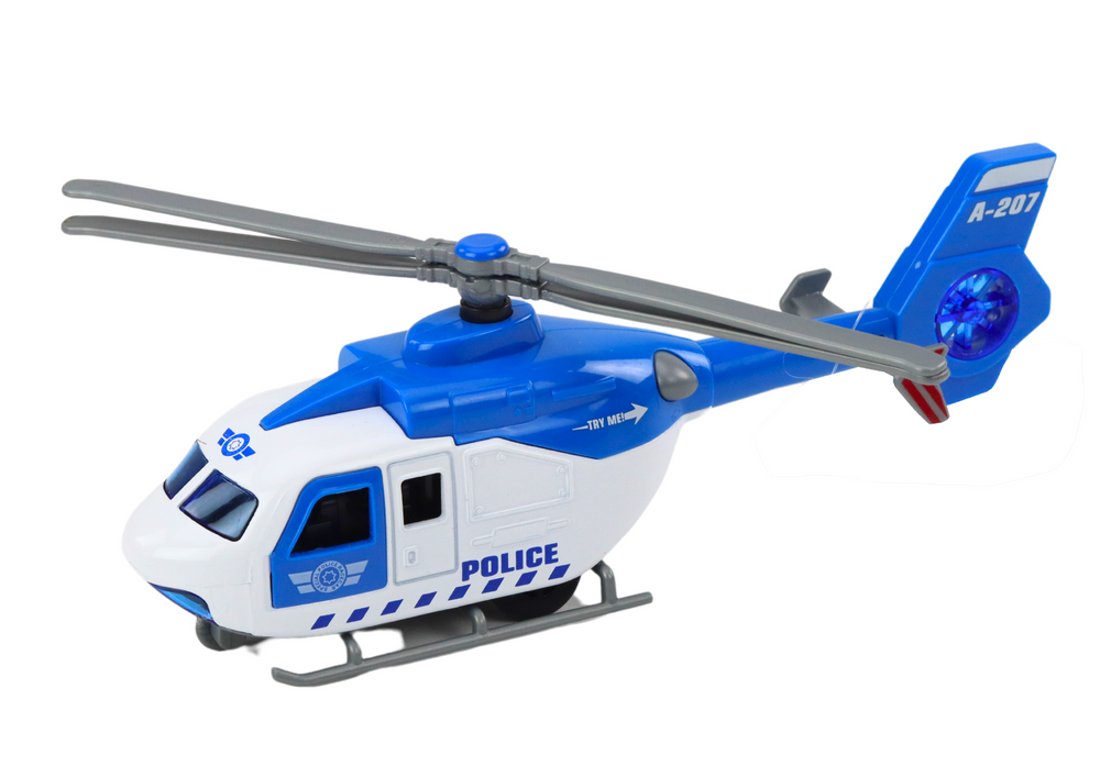 Helicóptero polícia metal portas abrir (1 unidade, sortido)