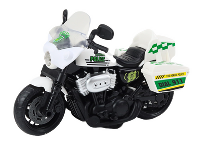 Motocicleta polícia 1:10 luz som (1 unidade, sortido)