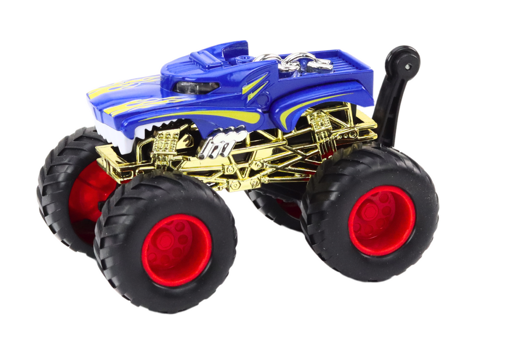 Carro brinquedo todo-o-terreno rodas grandes azul