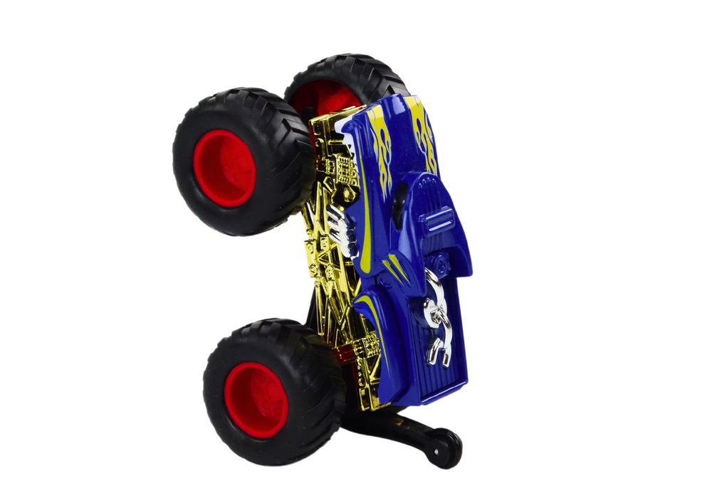 Carro brinquedo todo-o-terreno rodas grandes azul