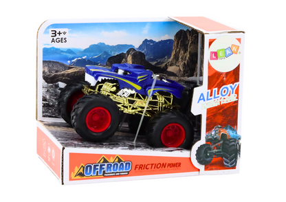Carro brinquedo todo-o-terreno rodas grandes azul